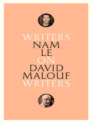 cover image of On David Malouf